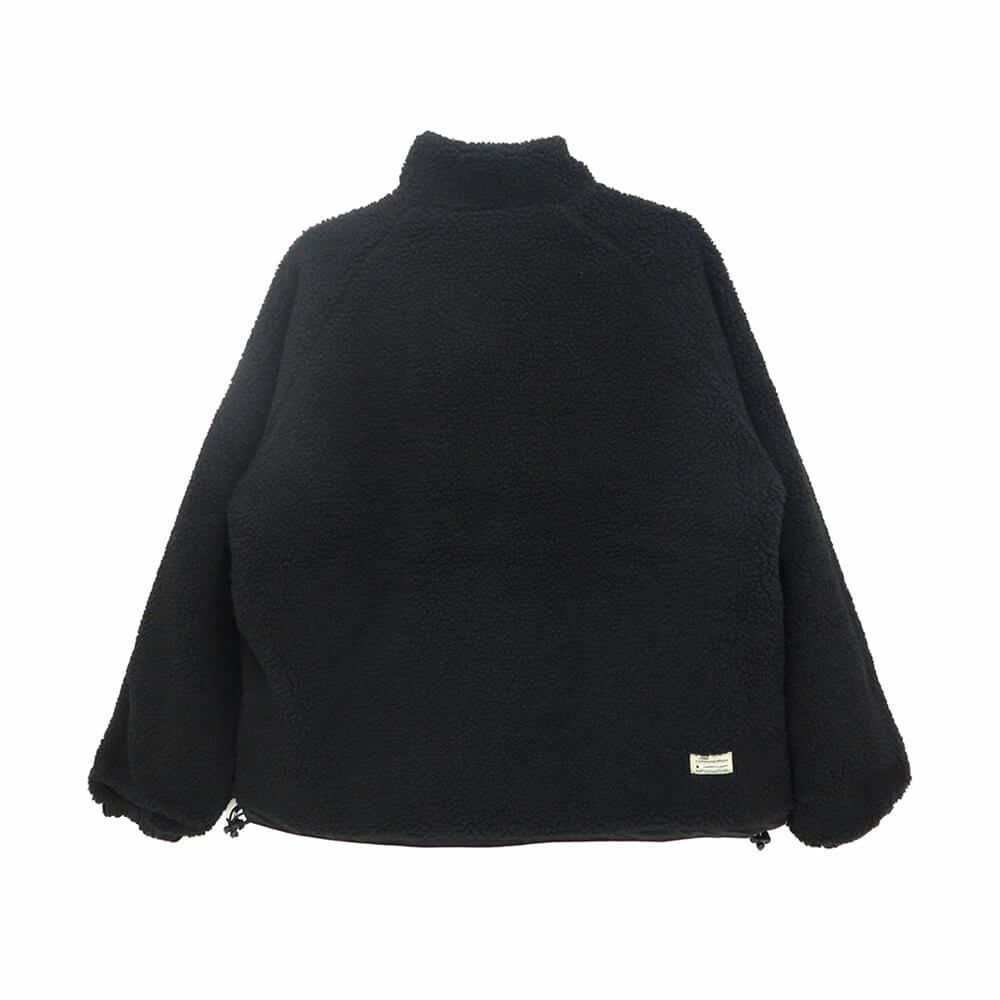 COLOR COMMUNICATIONS JACKET カラーコミュニケーションズ ジャケット DRIP EMB NYLON BOA REVERSIBLE BLACK/BLACK スケートボード スケボー 8