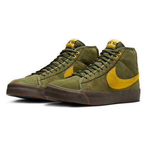 NIKE SB SHOES ナイキSB シューズ スニーカー ZOOM BLAZER MID QS x "ANTIHERO" オリーブ/黄 HM5838-300 スケートボード スケボー