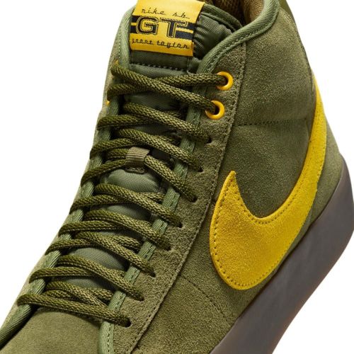 NIKE SB SHOES ナイキSB シューズ スニーカー ZOOM BLAZER MID QS x "ANTIHERO" オリーブ/黄 HM5838-300 スケートボード スケボー 08