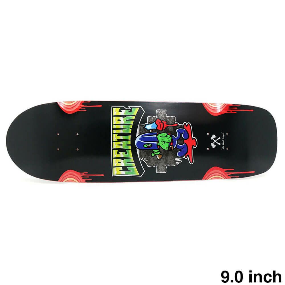 CREATURE DECK クリーチャー デッキ TEAM THE HESHCUTIONER 9.0 WHEEL WELLS スケートボード スケボー