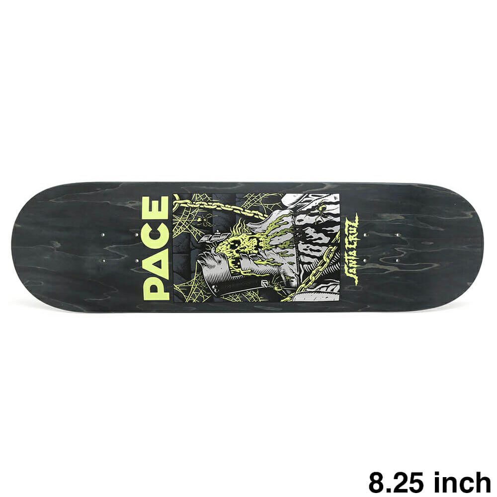 SANTA CRUZ DECK サンタクルーズ デッキ ROB PACE DUNGEON VX BLACK STAIN 8.25 スケートボード スケボー