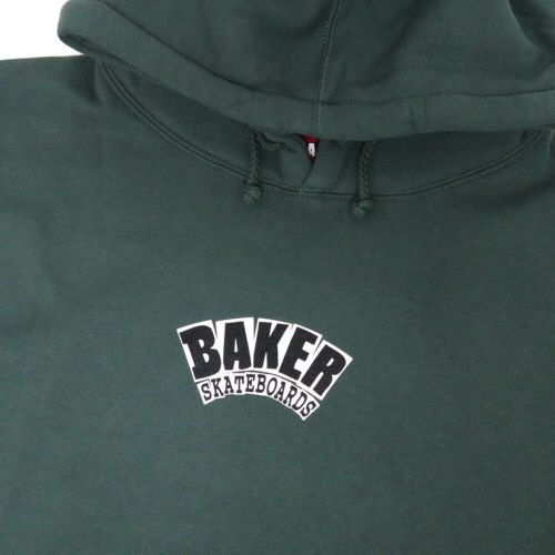 BAKER HOOD ベイカー パーカー ARCH LOGO ARMY GREEN スケートボード スケボー 1