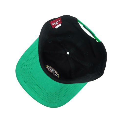 BAKER CAP ベイカー キャップ STONED AGE SNAPBACK BLACK/GREEN スケートボード スケボー 3