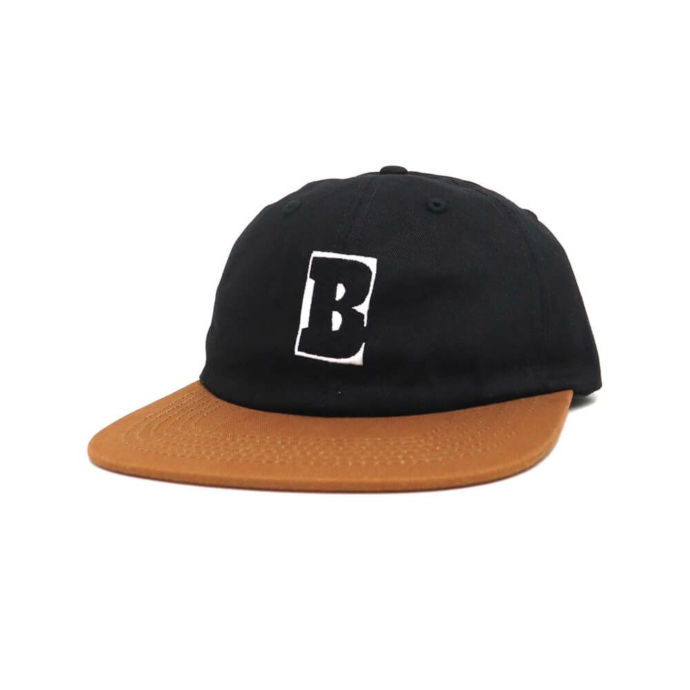 BAKER CAP ベイカー キャップ CAPITAL B SNAPBACK BLACK/BROWN スケートボード スケボー 