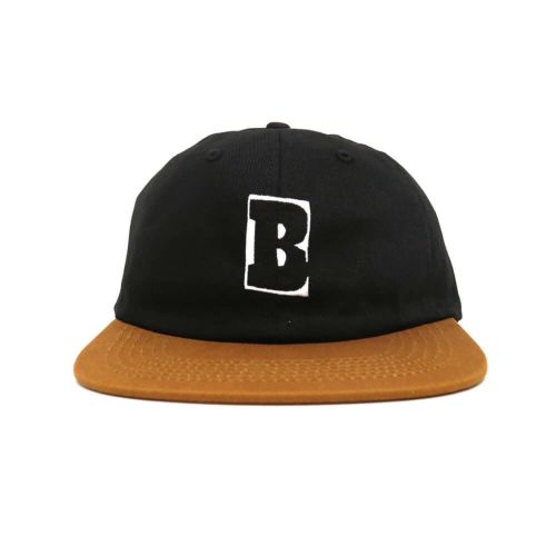 BAKER CAP ベイカー キャップ CAPITAL B SNAPBACK BLACK/BROWN スケートボード スケボー 1