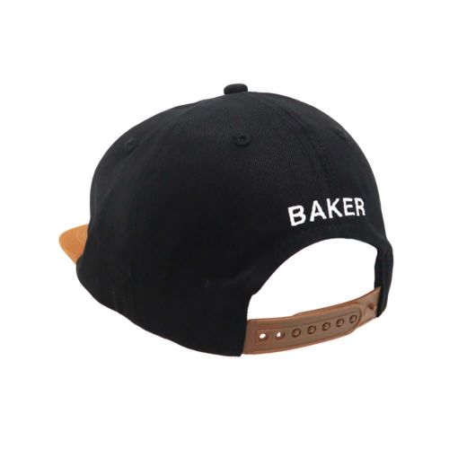 BAKER CAP ベイカー キャップ CAPITAL B SNAPBACK BLACK/BROWN スケートボード スケボー 2