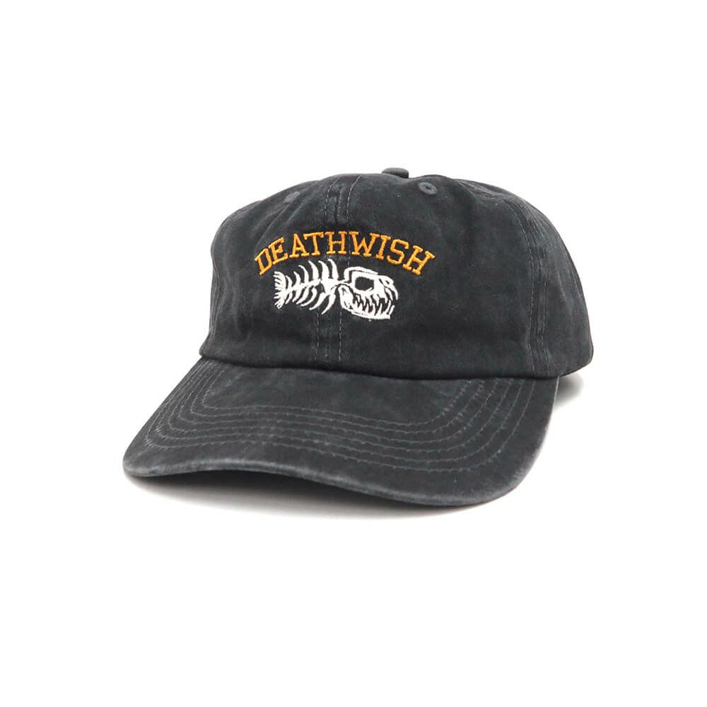 DEATHWISH CAP デスウィッシュ キャップ PIRANHA SNAPBACK BLACK スケートボード スケボー 