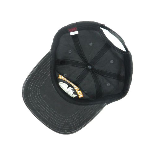 DEATHWISH CAP デスウィッシュ キャップ PIRANHA SNAPBACK BLACK スケートボード スケボー 3