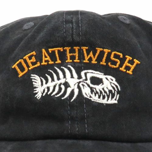 DEATHWISH CAP デスウィッシュ キャップ PIRANHA SNAPBACK BLACK スケートボード スケボー 4