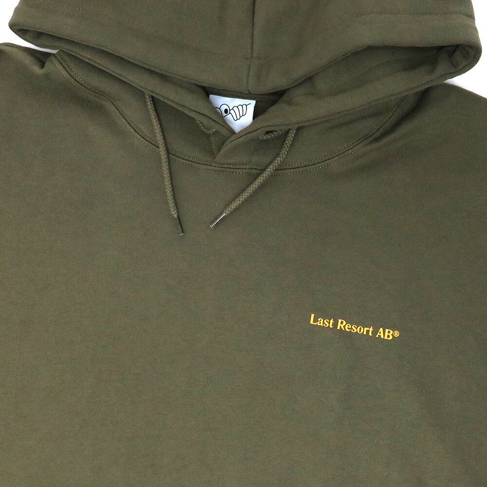 LAST RESORT AB HOOD ラストリゾートエービー パーカー ATLAS MONOGRAM TACTILE GREEN スケートボード スケボー 2