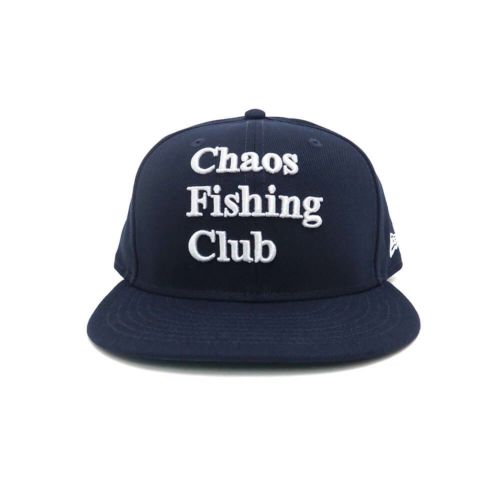 CHAOS FISHING CLUB CAP カオスフィッシングクラブ キャップ LOGO (NEW ERA) NAVY スケートボード スケボー 1