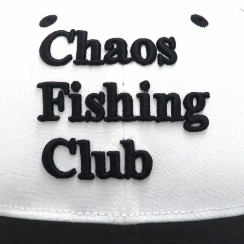 CHAOS FISHING CLUB CAP カオスフィッシングクラブ キャップ LOGO (NEW ERA) WHITE/BLACK スケートボード スケボー 5