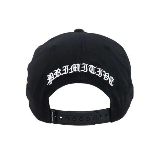 PRIMITIVE CAP プリミティブ キャップ BURNT SNAPBACK BLACK スケートボード スケボー 5