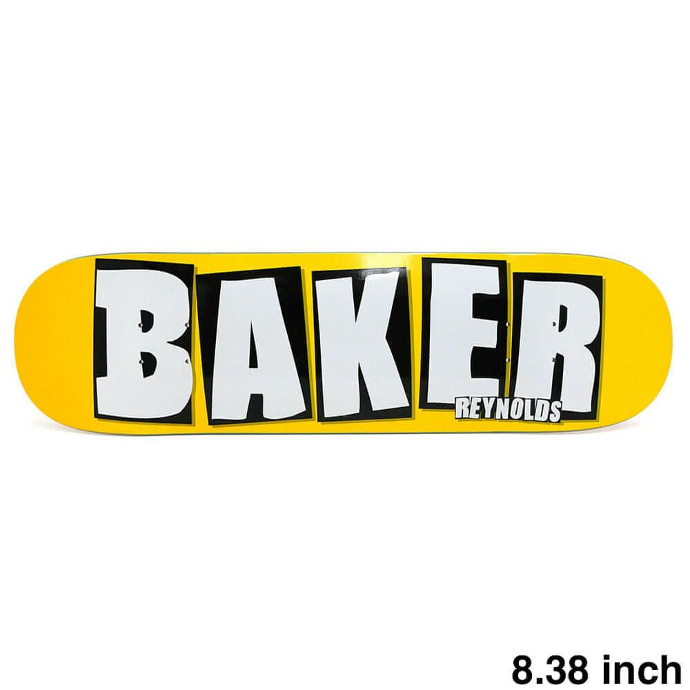 BAKER DECK ベイカー デッキ ANDREW REYNOLDS BRAND NAME NEON YELLOW B2 8.38 スケートボード スケボー