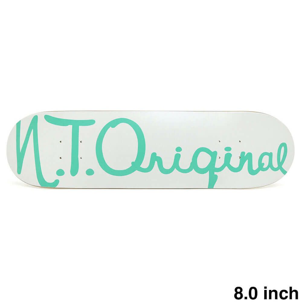 N.T.ORIGINAL DECK エヌティーオリジナル デッキ TEAM LOGO GLOW IN THE DARK 8.0 スケートボード スケボー
