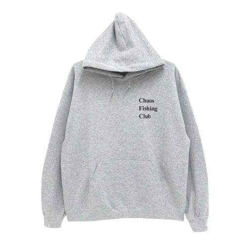 CHAOS FISHING CLUB HOOD カオスフィッシングクラブ パーカー ONNA HOODIE GREY スケートボード スケボー 1