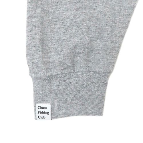 CHAOS FISHING CLUB HOOD カオスフィッシングクラブ パーカー ONNA HOODIE GREY スケートボード スケボー 4