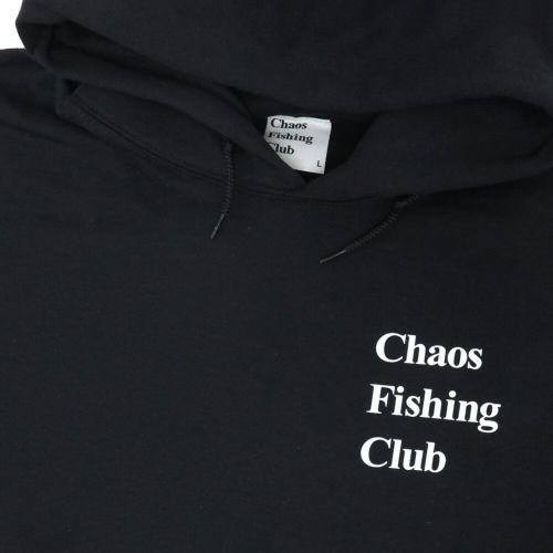 CHAOS FISHING CLUB HOOD カオスフィッシングクラブ パーカー ONNA HOODIE BLACK スケートボード スケボー 2