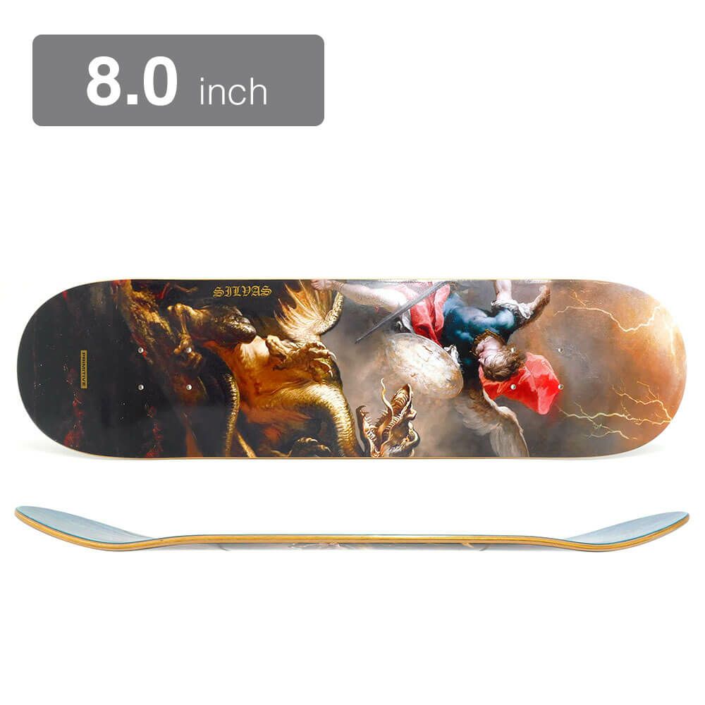 PRIMITIVE DECK プリミティブ デッキ MILES SILVAS COURAGE 8.0 スケートボード スケボー