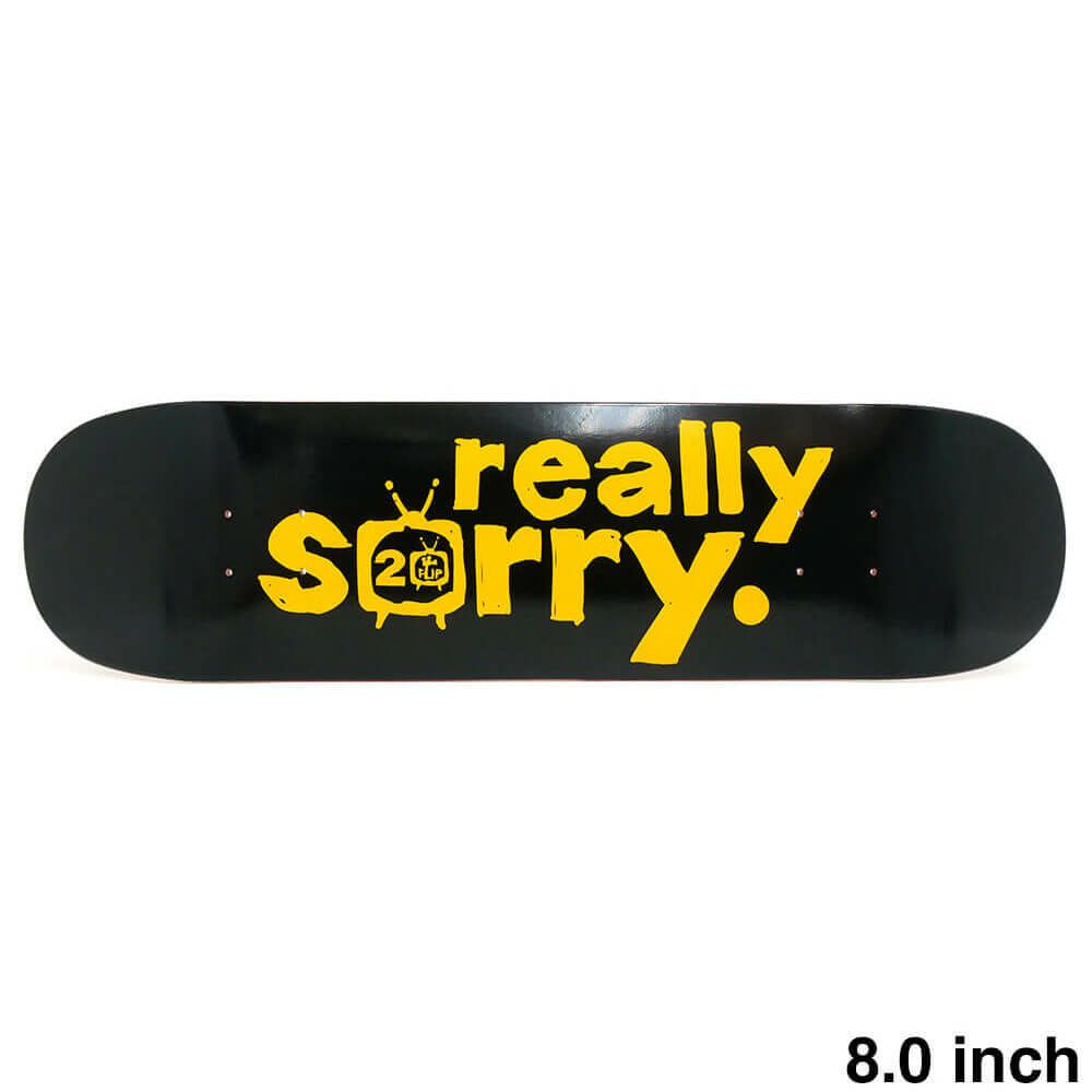 FLIP DECK フリップ デッキ TEAM SCRIBBLE LOGO BLACK 8.0 スケートボード スケボー