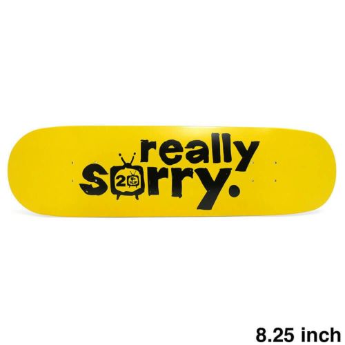 FLIP DECK フリップ デッキ TEAM SCRIBBLE LOGO YELLOW 8.25 スケートボード スケボー