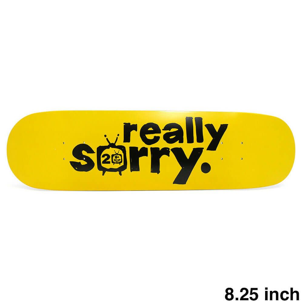 FLIP DECK フリップ デッキ TEAM SCRIBBLE LOGO YELLOW 8.25 スケートボード スケボー