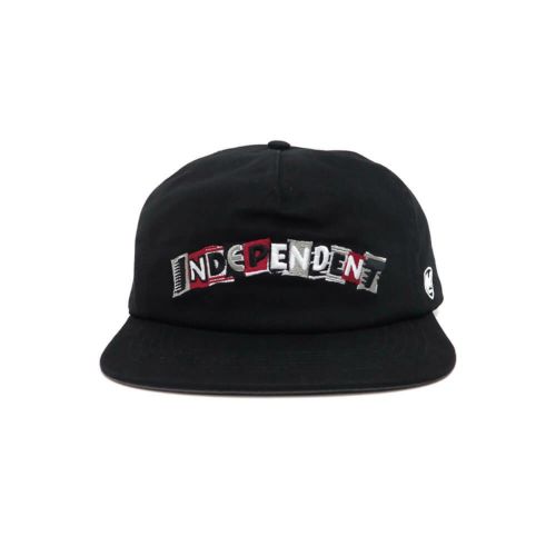  INDEPENDENT CAP インディペンデント キャップ LANCE MOUNTAIN RANSOME SNAPBACK BLACK スケートボード スケボー 1