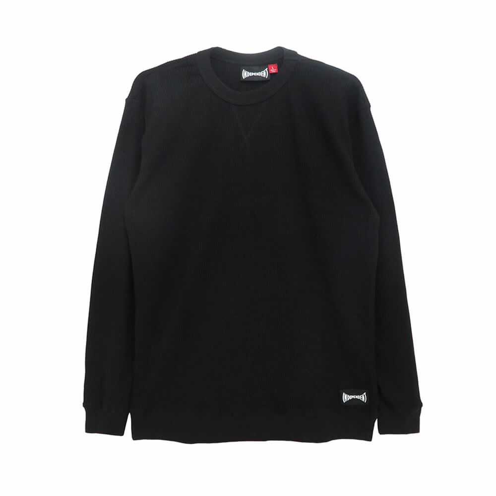 INDEPENDENT LONG SLEEVE インディペンデント ロングスリーブTシャツ CANNERY THERMAL BLACK スケートボード スケボー 