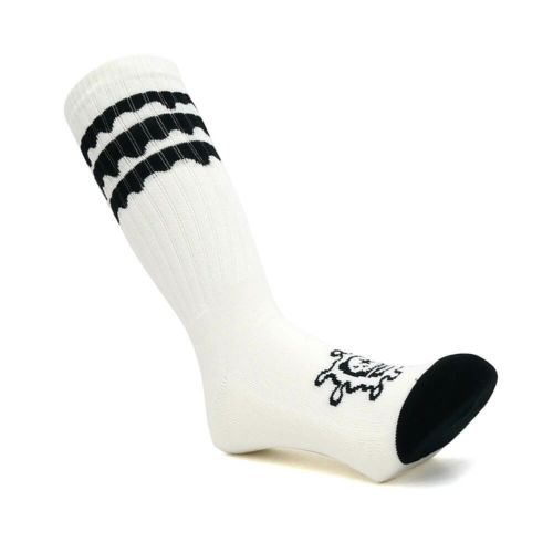 MAGICAL MOSH MISFITS SOCKS マジカルモッシュミスフィッツ ソックス 靴下 マモミ WHITE/BLACK スケートボード スケボー 