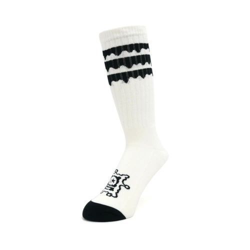 MAGICAL MOSH MISFITS SOCKS マジカルモッシュミスフィッツ ソックス 靴下 マモミ WHITE/BLACK スケートボード スケボー 1