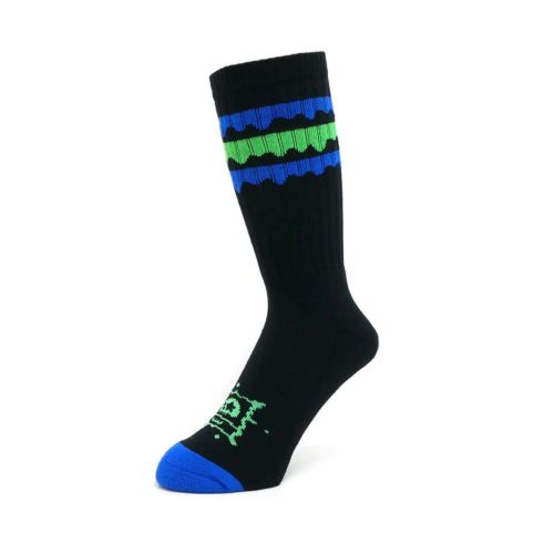 MAGICAL MOSH MISFITS SOCKS マジカルモッシュミスフィッツ ソックス 靴下 マモミ BLACK/BLUE スケートボード スケボー 1