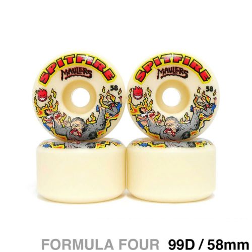SPITFIRE WHEEL スピットファイヤー ウィール FORMULA FOUR (F4) CONICAL FULL 99D MAULERS 58mm スケートボード スケボー