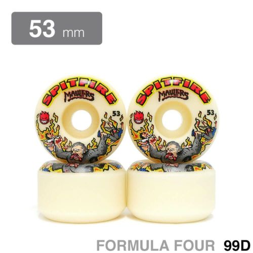 SPITFIRE WHEEL スピットファイヤー ウィール FORMULA FOUR (F4) CONICAL FULL 99D MAULERS 53mm スケートボード スケボー