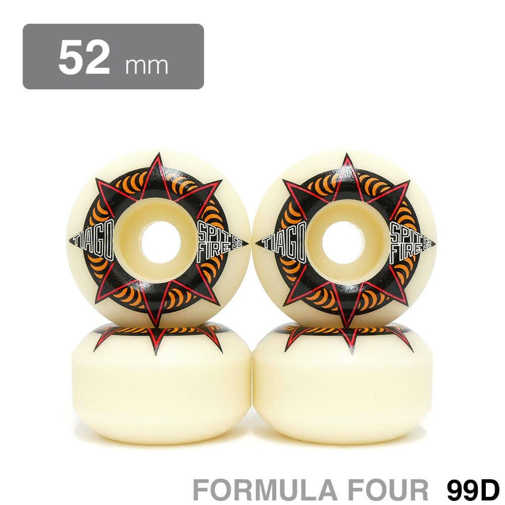 SPITFIRE WHEEL スピットファイヤー ウィール FORMULA FOUR (F4) CLASSIC 99D TIAGO LEMOS AURE SHOT 52mm スケートボード スケボー