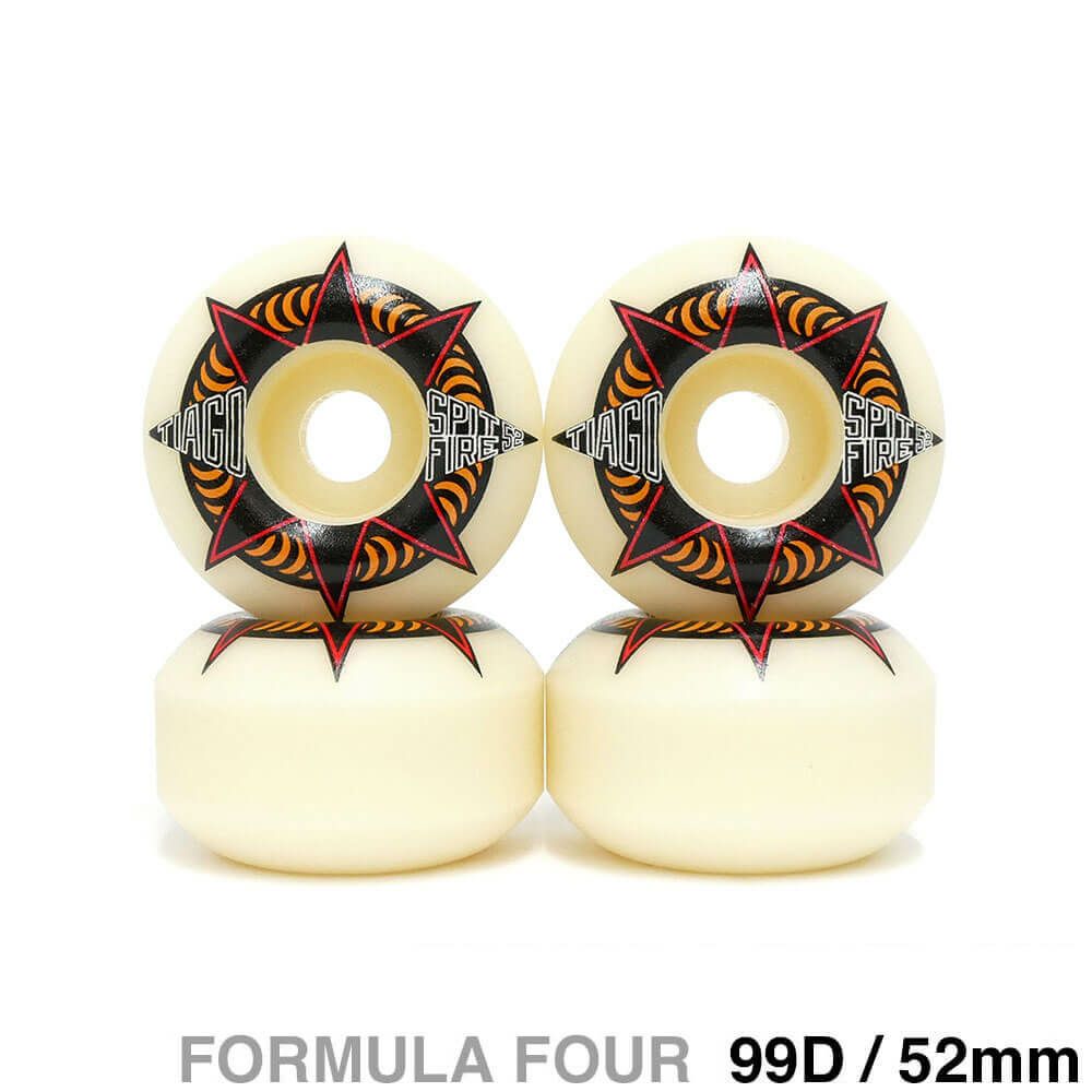 SPITFIRE WHEEL スピットファイヤー ウィール FORMULA FOUR (F4) CLASSIC 99D TIAGO LEMOS AURE SHOT 52mm スケートボード スケボー