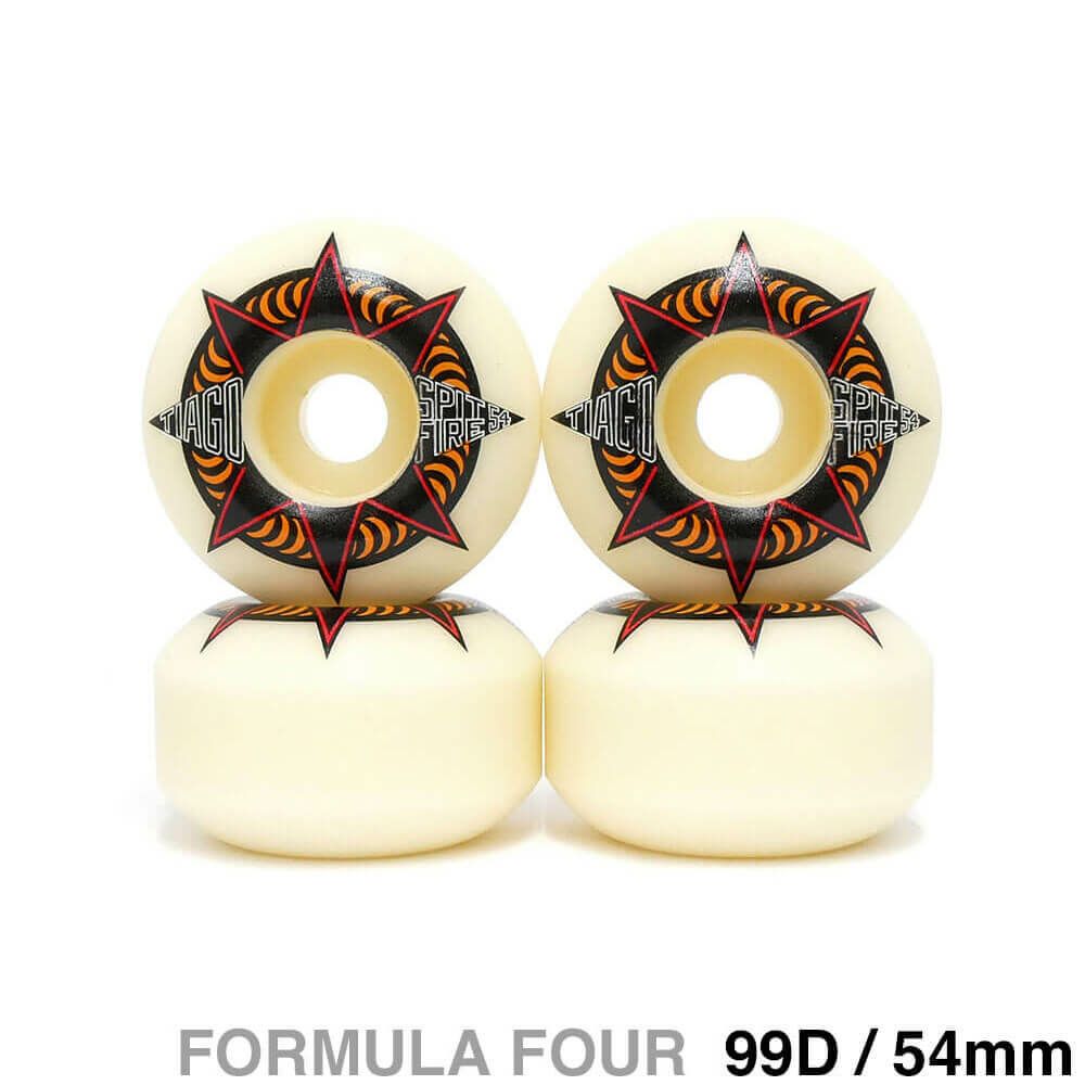 SPITFIRE WHEEL スピットファイヤー ウィール FORMULA FOUR (F4) CLASSIC 99D TIAGO LEMOS AURE SHOT 54mm スケートボード スケボー