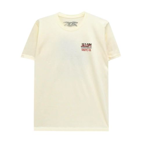 ANTIHERO T-SHIRT アンチヒーロー Tシャツ JALOPI RETURNS CREAM スケートボード スケボー 1