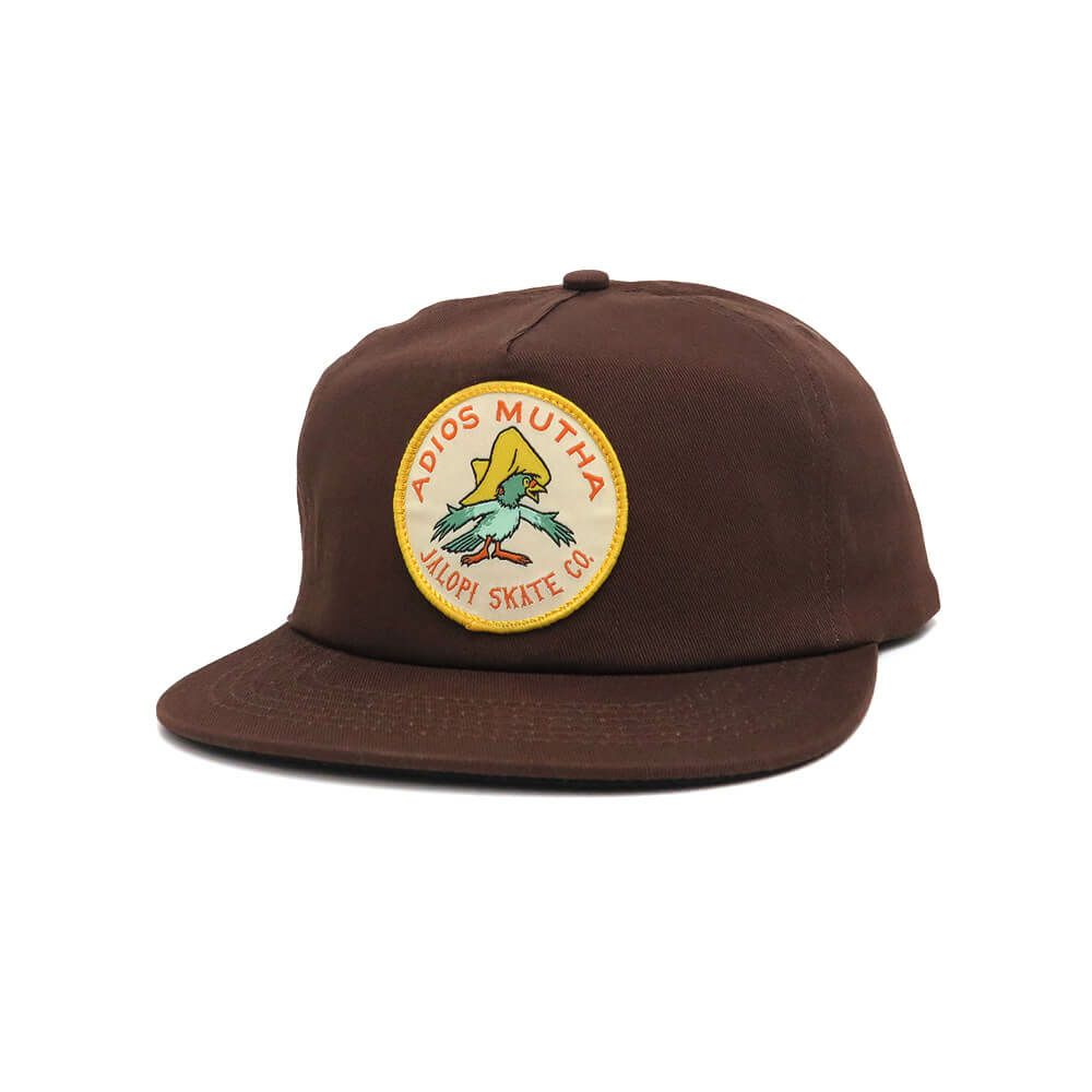 ANTIHERO CAP アンチヒーロー キャップ ADIOS MUTHA 5P SNAPBACK BROWN スケートボード スケボー 