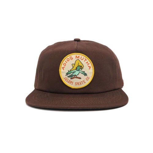 ANTIHERO CAP アンチヒーロー キャップ ADIOS MUTHA 5P SNAPBACK BROWN スケートボード スケボー 1