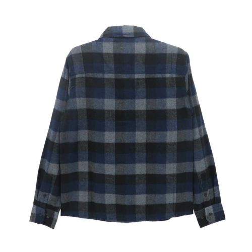  INDEPENDENT LONG SLEEVE インディペンデント 長袖シャツ BELMONT FLANNEL SHIRTS NAVY スケートボード スケボー 4