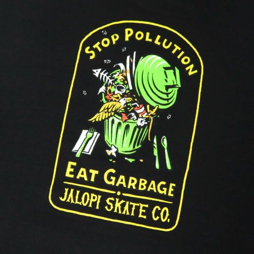 ANTIHERO HOOD アンチヒーロー パーカー JALOPI STOP POLLUTION BLACK スケートボード スケボー 3