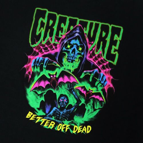 CREATURE T-SHIRT クリーチャー Tシャツ HELLBOUND BLACK スケートボード スケボー 3