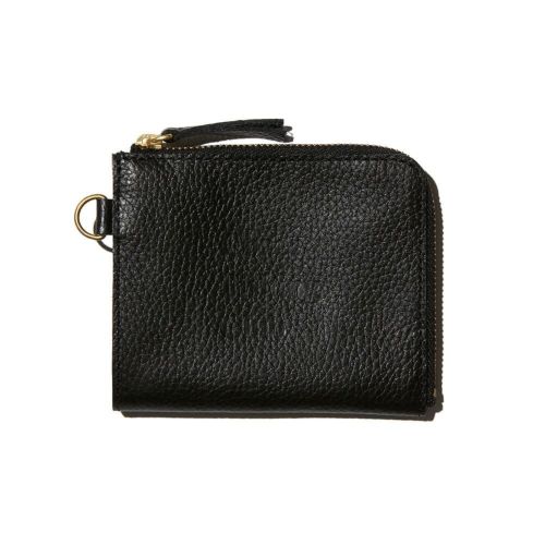 CHAOS FISHING CLUB WALLET カオスフィッシングクラブ サイフ LOGO LEATHER WALLET BLACK スケートボード スケボー