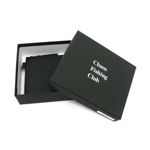 CHAOS FISHING CLUB WALLET カオスフィッシングクラブ サイフ LOGO LEATHER WALLET BLACK スケートボード スケボー 5