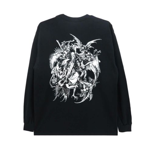 WELCOME LONG SLEEVE ウェルカム ロングスリーブTシャツ SAINT BLACK スケートボード スケボー 