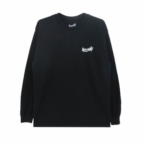 WELCOME LONG SLEEVE ウェルカム ロングスリーブTシャツ SAINT BLACK スケートボード スケボー 1