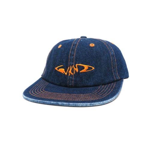  WKND CAP ウィークエンド キャップ FISHBONE 6 PANEL SNAPBACK BLUE DENIM スケートボード スケボー 