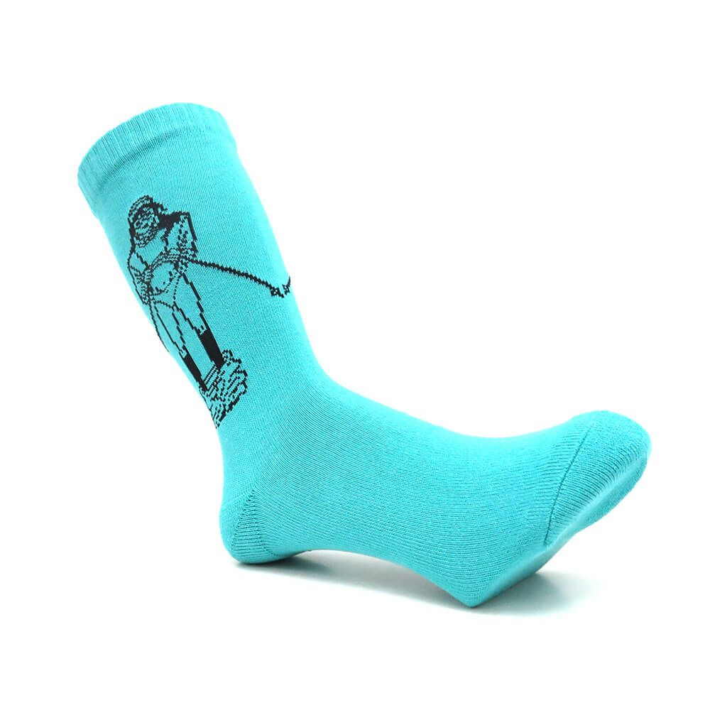 WHIMSY SOCKS ウィムジー ソックス 靴下 TAKE ME SKI TEAL スケートボード スケボー 