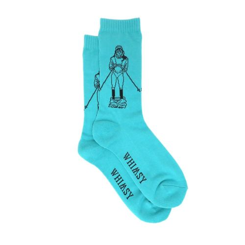 WHIMSY SOCKS ウィムジー ソックス 靴下 TAKE ME SKI TEAL スケートボード スケボー 3