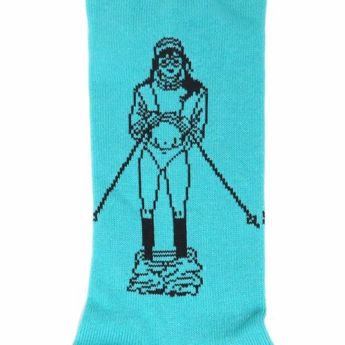 WHIMSY SOCKS ウィムジー ソックス 靴下 TAKE ME SKI TEAL スケートボード スケボー 4